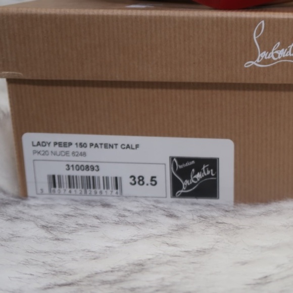 Christian Louboutin Nude Lady Peep 150 AUTHENTIC - Picture 6 of 8